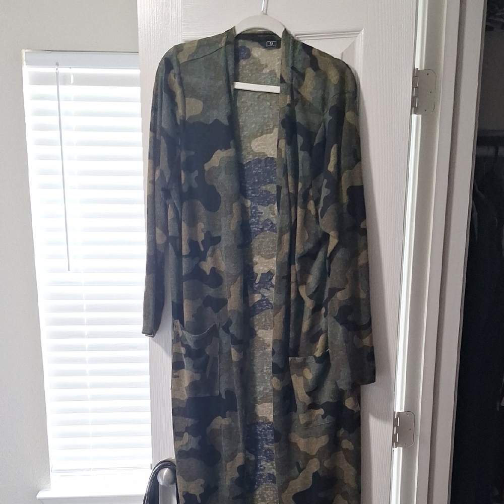 Camouflage Longline Jacket